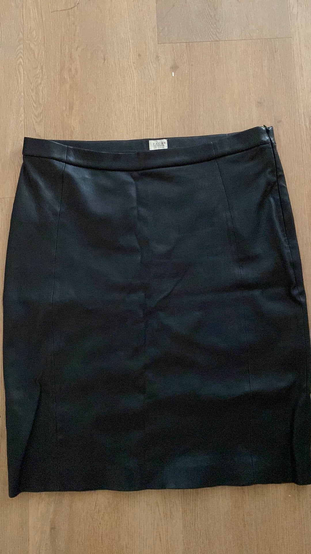 Prachtige zachte lamslederen rok zwart 40/42 Pauw, Kleding | Dames, Zwart, Maat 42/44 (L), Ophalen of Verzenden, Zo goed als nieuw