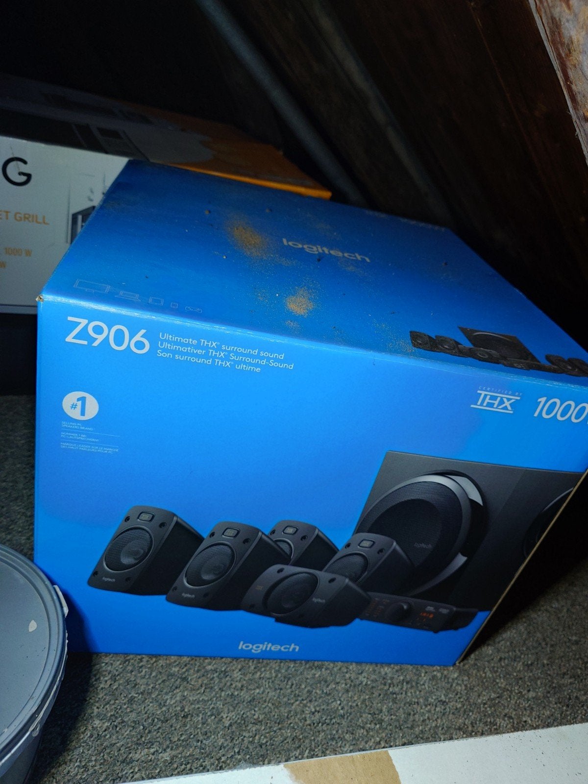 Logitech Z906 5.1 Surround Sound Speakerset THX 1000W, Logitech, Zo goed als nieuw, Surroundset, Geschikt voor surround/home cinema