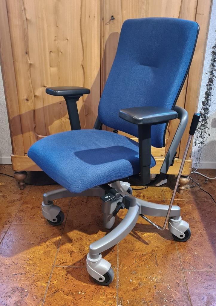Ergonomische bureaustoel trippelstoel GRAHL Xenium, Huis en Inrichting, Bureaustoelen, Gebruikt, Bureaustoel, Blauw, Ergonomisch