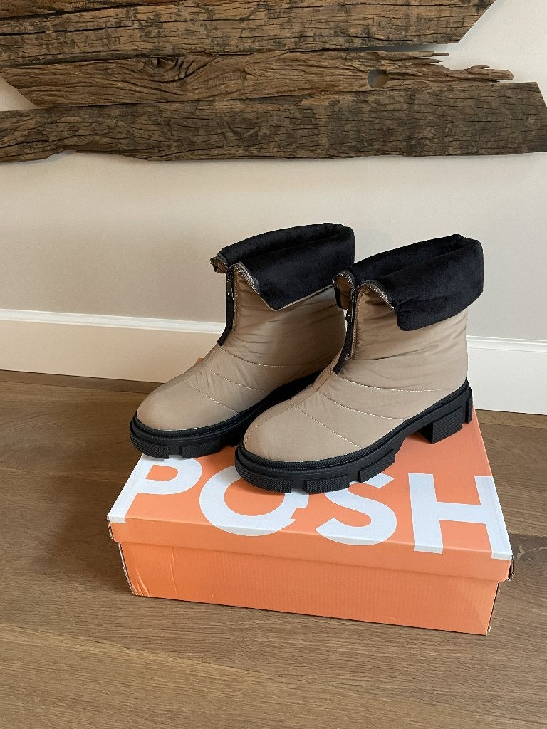 Laarzen taupe maat 41 Poelman NIEUW snowboots, Ophalen, Poelman, Overige kleuren, Snowboots