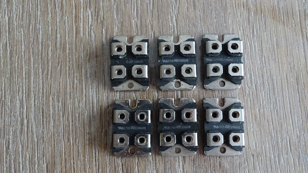 6 x ISOTOP MOSFET, STE53NA50 – 500V – 53A, Ophalen of Verzenden, Gebruikt