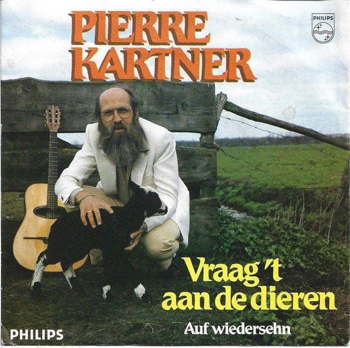 Pierre Kartner - Vraag 't aan de dieren, Gebruikt, Verzenden, 7 inch, Fotohoes