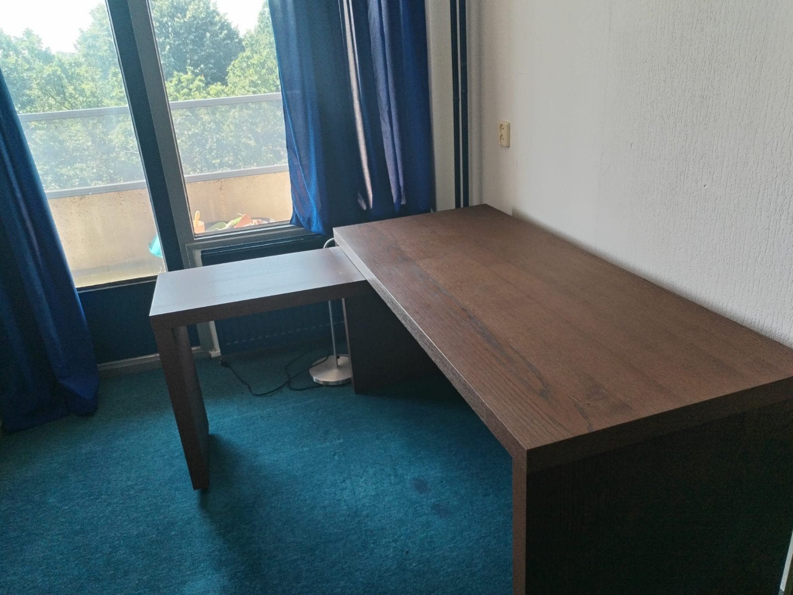 IKEA Malm Bureau - Bruin Hout, Opbergruimte, Gebruikt, Spaanplaat of MDF, Bruin