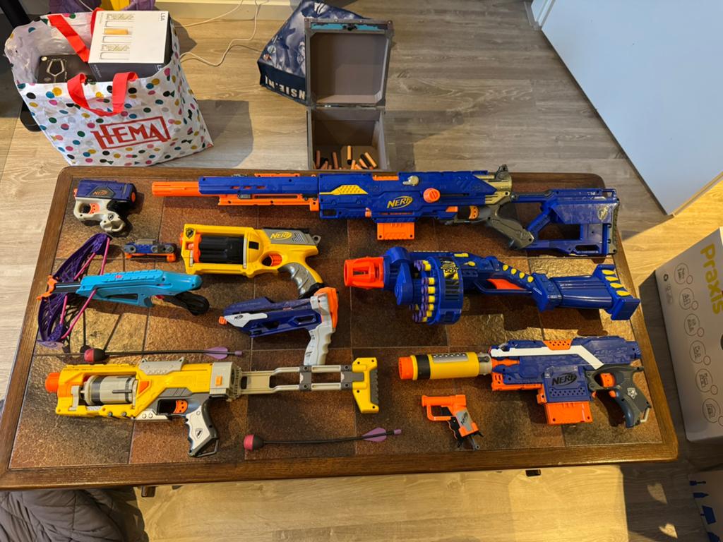 Nerf gun collectie, Ophalen, Gebruikt, Jongen of Meisje