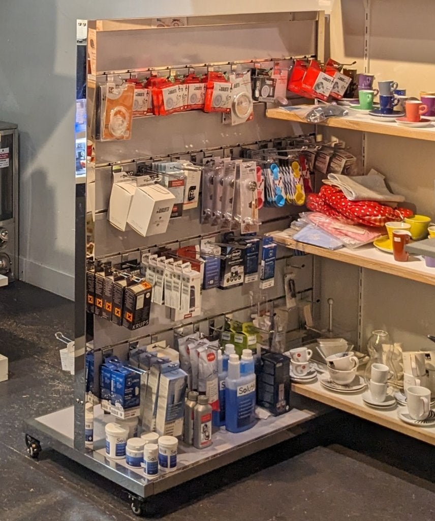 Winkelrek/display, Ophalen, Gebruikt
