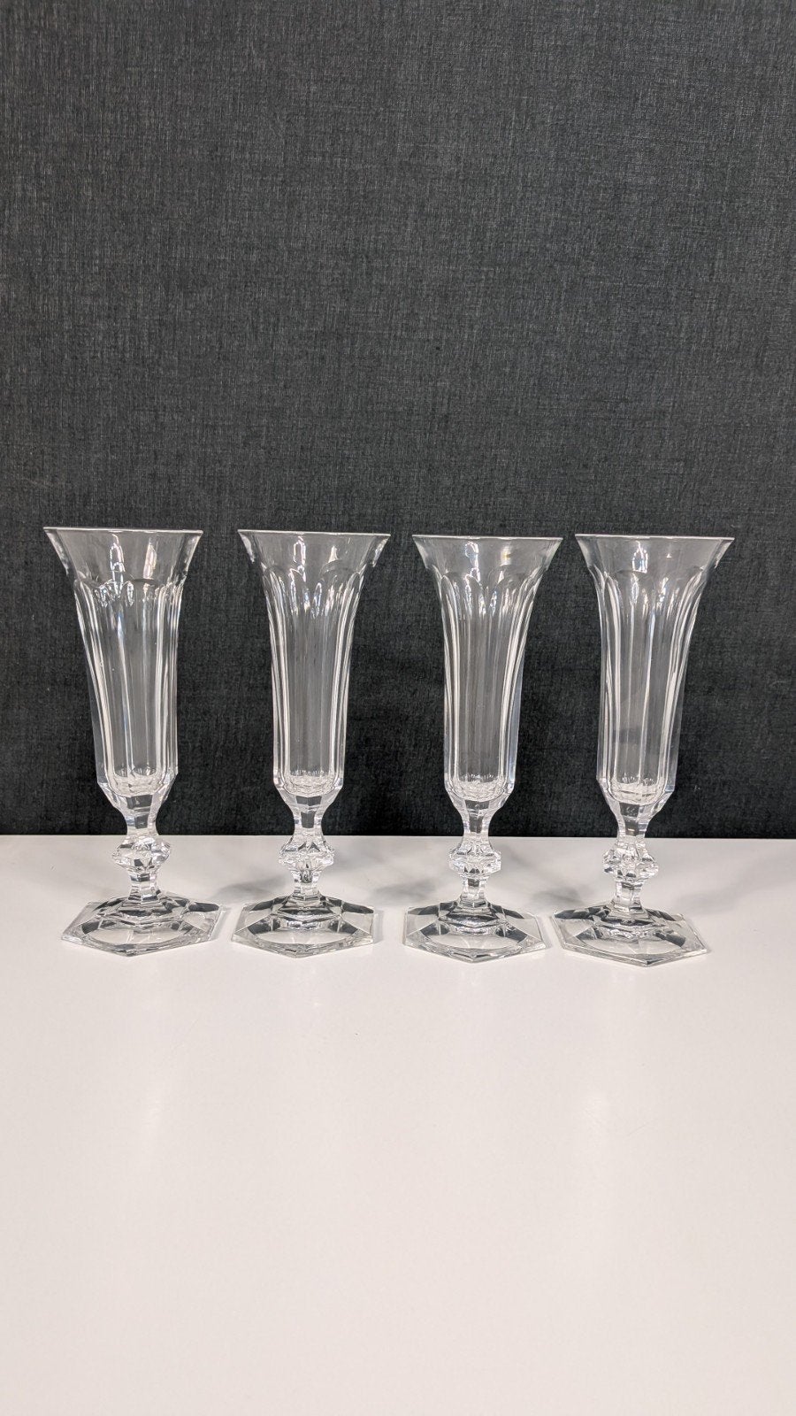 Val Saint Lambert kristallen glazen – set van 4, Antiek en Kunst, Ophalen of Verzenden