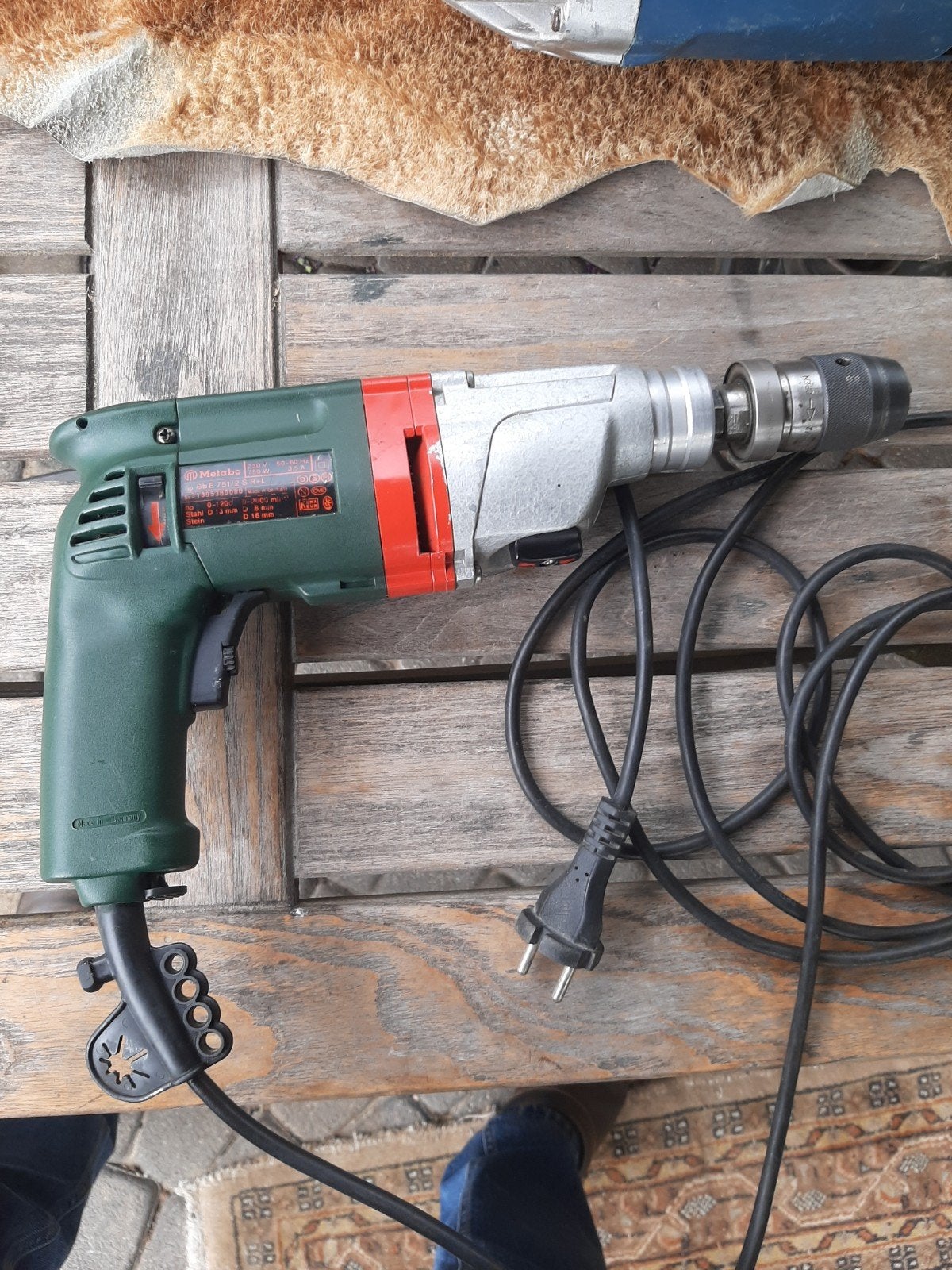 Nog als nieuw Metabo SBE 751/2 S R+L Boormachine - 750W, Ophalen of Verzenden