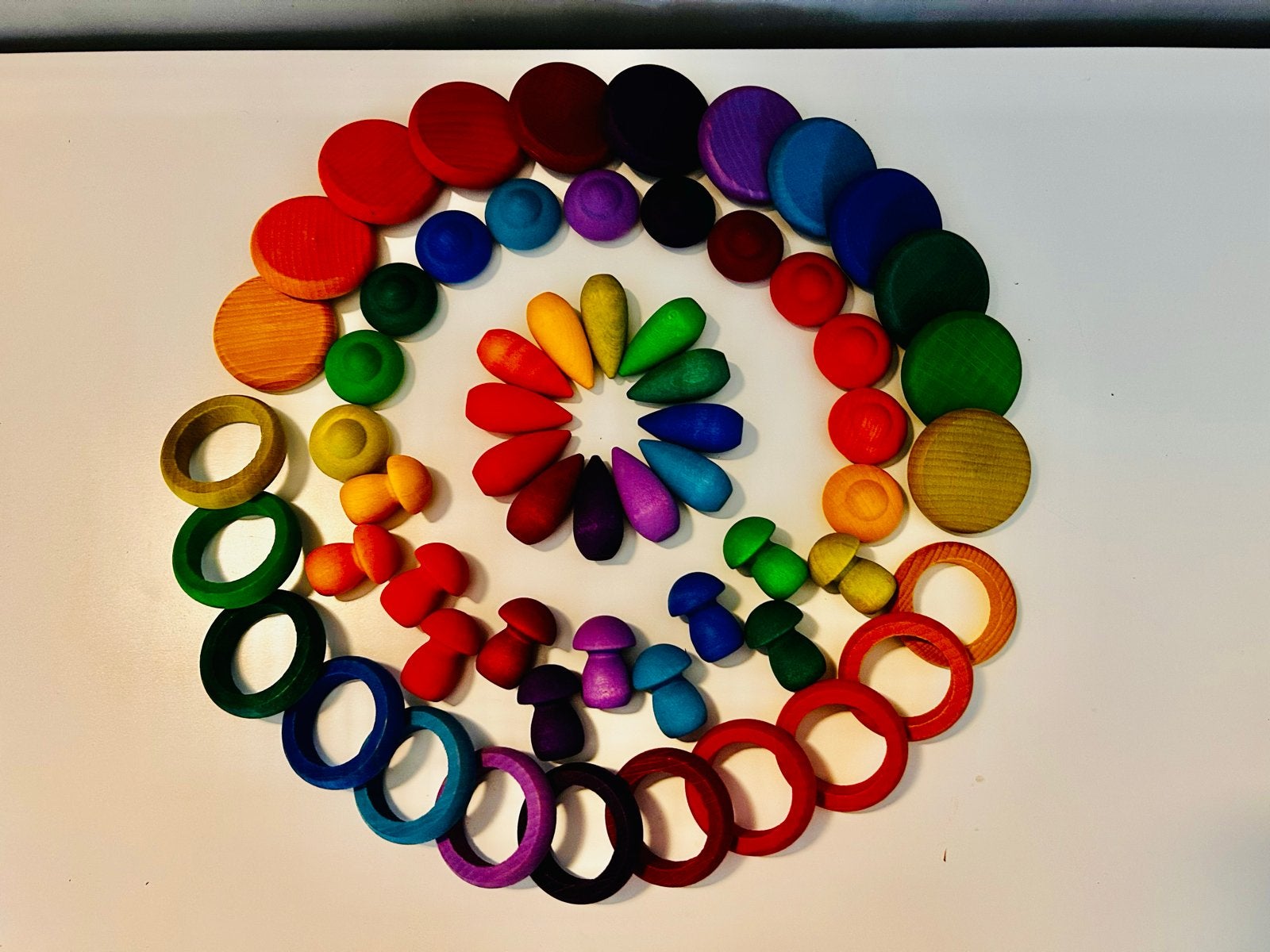 Nieuwe 60-delige Grapat regenboog loose parts set, Ophalen of Verzenden, Nieuw, Bouwen