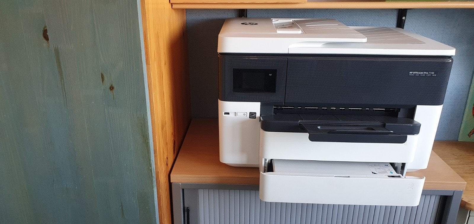 HP OfficeJet Pro 7740 All-in-One Printer, Ophalen, Inkjetprinter, All-in-one, Zo goed als nieuw
