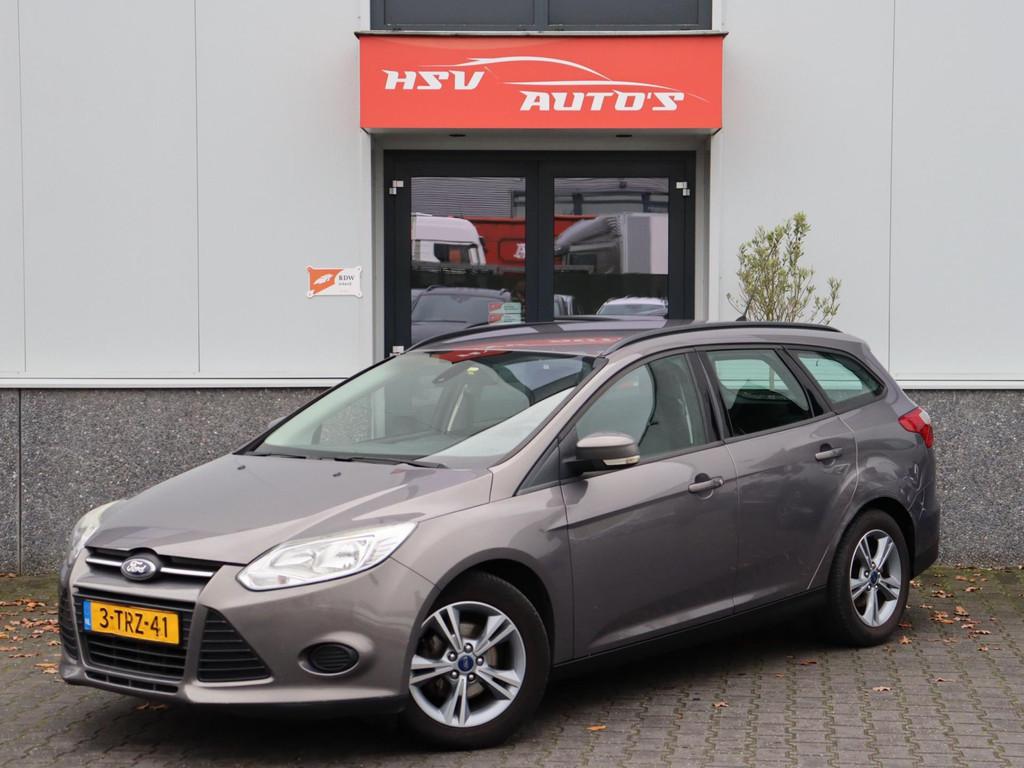 Ford Focus Wagon 1.0 EcoBoost Edition navi LM airco org NL, Auto's, Ford, Euro 5, 101 pk, Gebruikt, Bruin