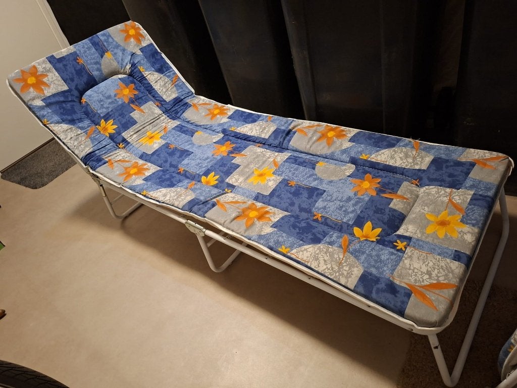 Inklapbare ligbedden., Tuin en Terras, Ophalen, Zo goed als nieuw, Aluminium, Verstelbaar