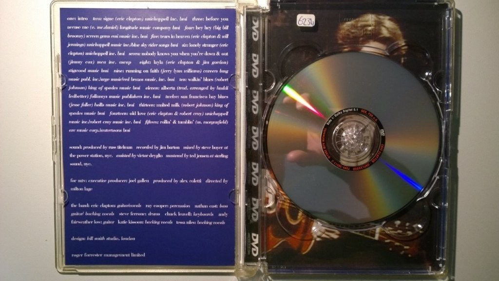 Eric Clapton - Unplugged (DVD), Alle leeftijden, Ophalen of Verzenden, Zo goed als nieuw, Concert