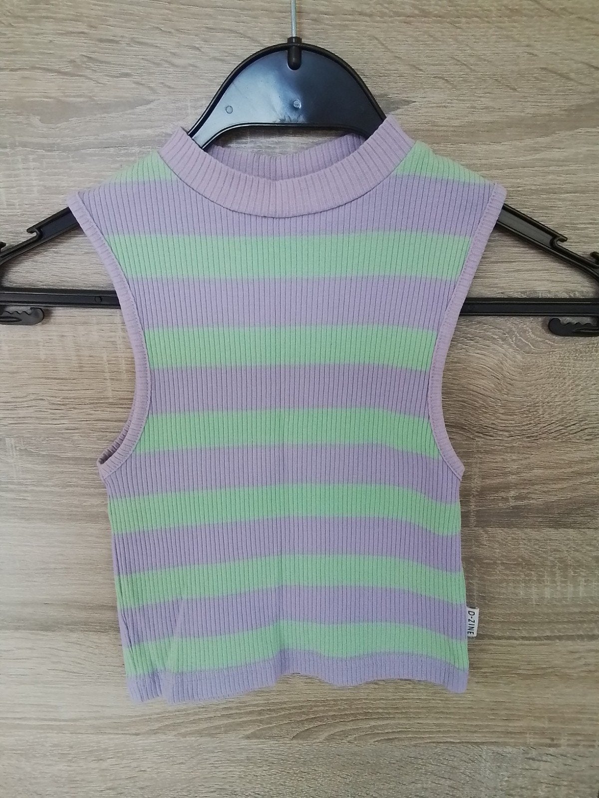 groen-paars shirtje, topje mt 140-146, Kinderen en Baby's, Meisje, D-ZINE, Ophalen of Verzenden, Zo goed als nieuw