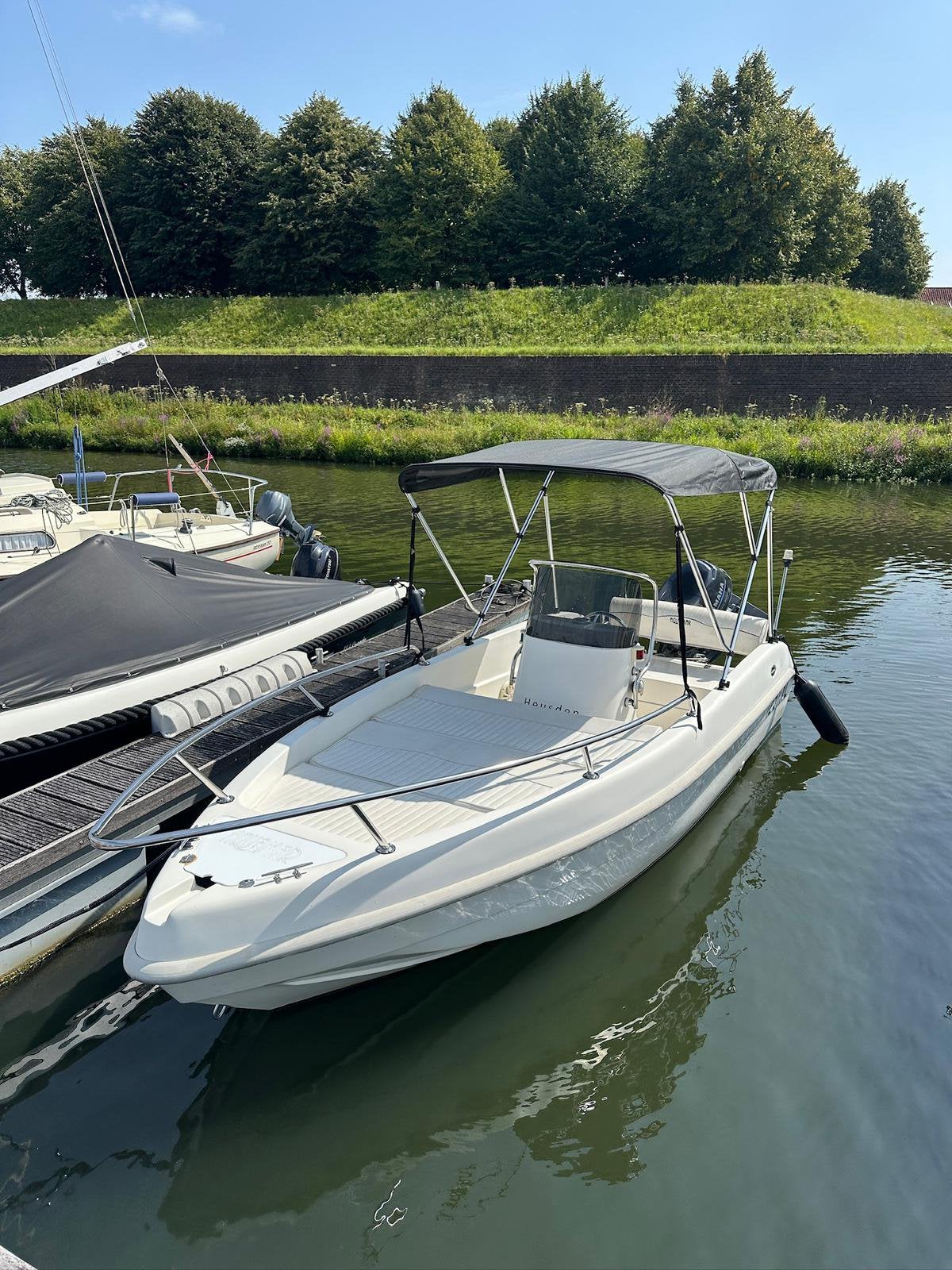 Console boot met 50pk Yamaha 4-takt motor mét aanhanger, Watersport en Boten, Ophalen, Overige merken, Gebruikt, Viertaktmotor