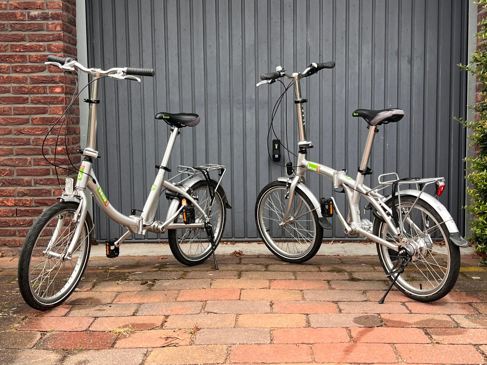 Twee Beixo vouwfietsen. Alumnium zilver. Met cardanas., 20 inch of meer, Velgrem, Versnellingen, Zo goed als nieuw