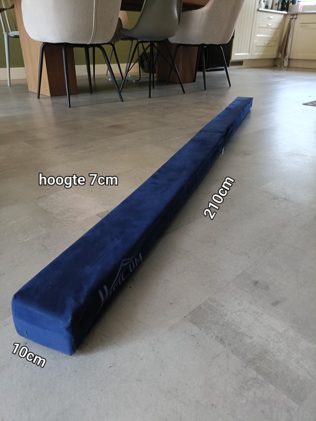 Opvouwbare Turnbalk 210cm - Ideaal voor Thuis Training, Ophalen, Zo goed als nieuw, Blauw, Materiaal