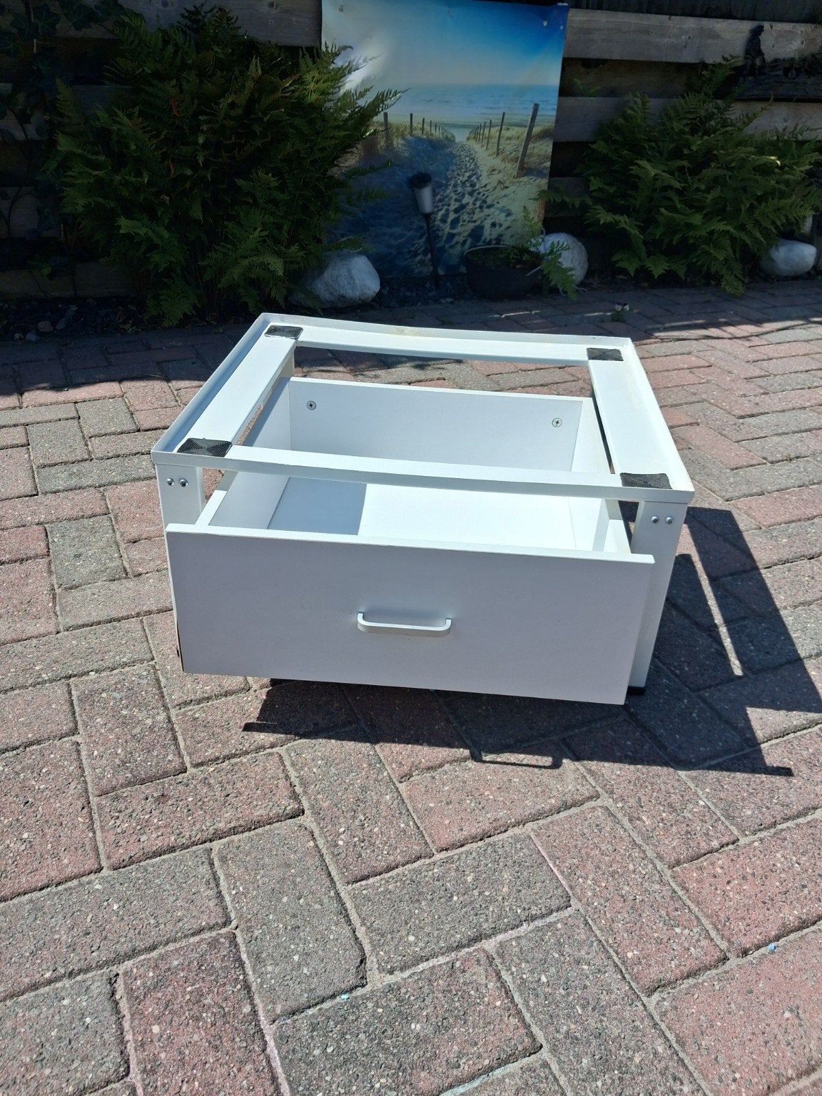 wasmachine verhoger,  wit , met lade, Ophalen, Gebruikt