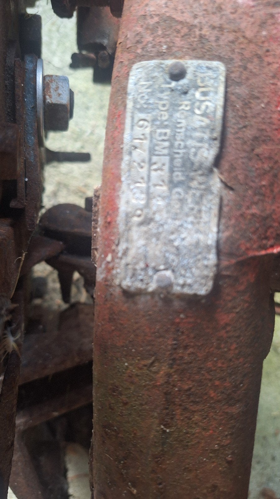 Busatis maaibalk voor trekker - functioneel met roest, Ophalen of Verzenden