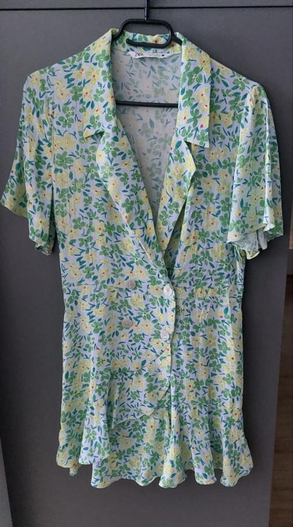 korte zomerse broekjurk (jumpsuit) maat L, Zara, Maat 42/44 (L), Ophalen of Verzenden, Zo goed als nieuw
