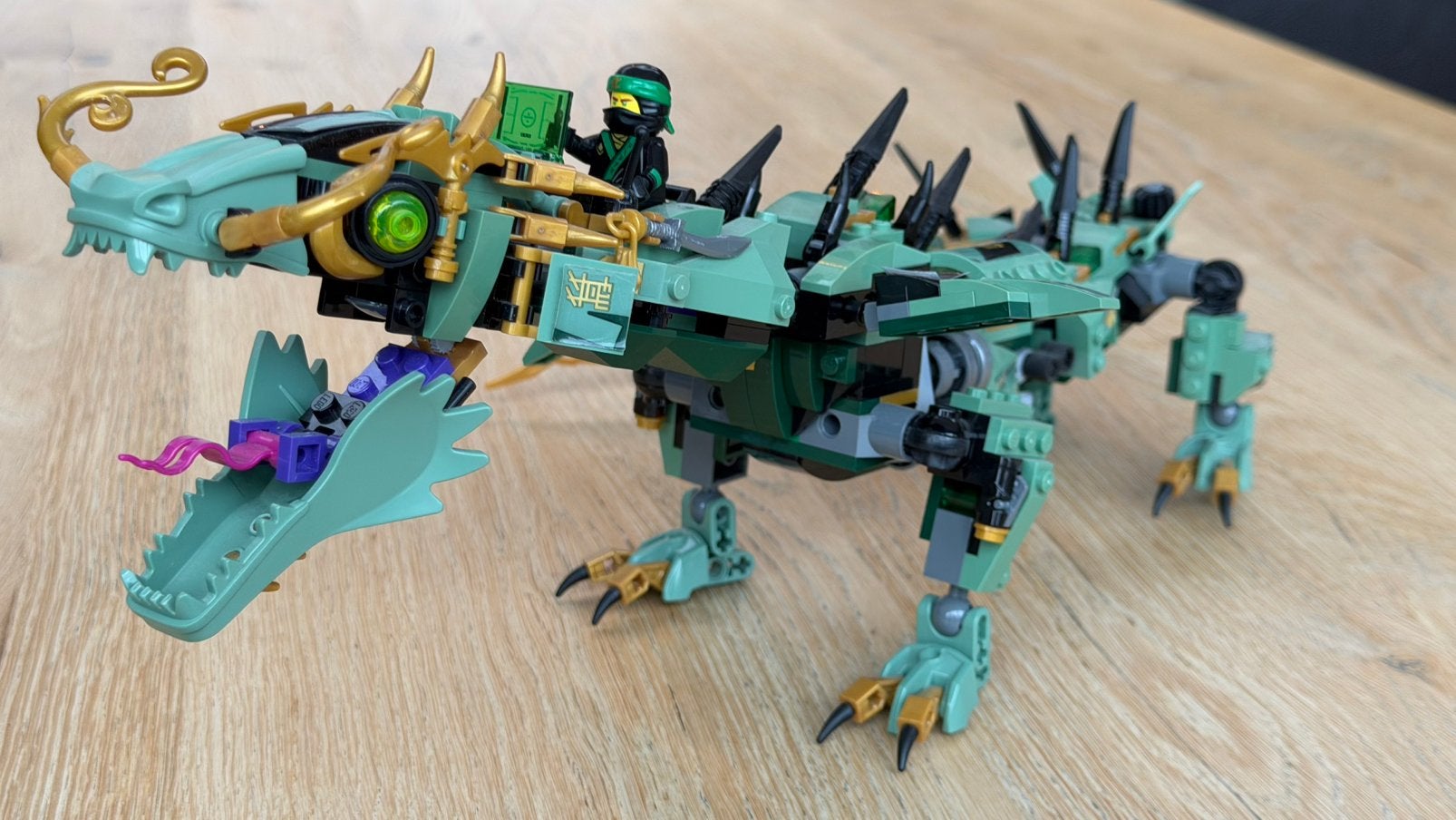Groene ninja mecha draak Ninjago Lego set 70612, Gebruikt, Lego, Ophalen of Verzenden, Compleet