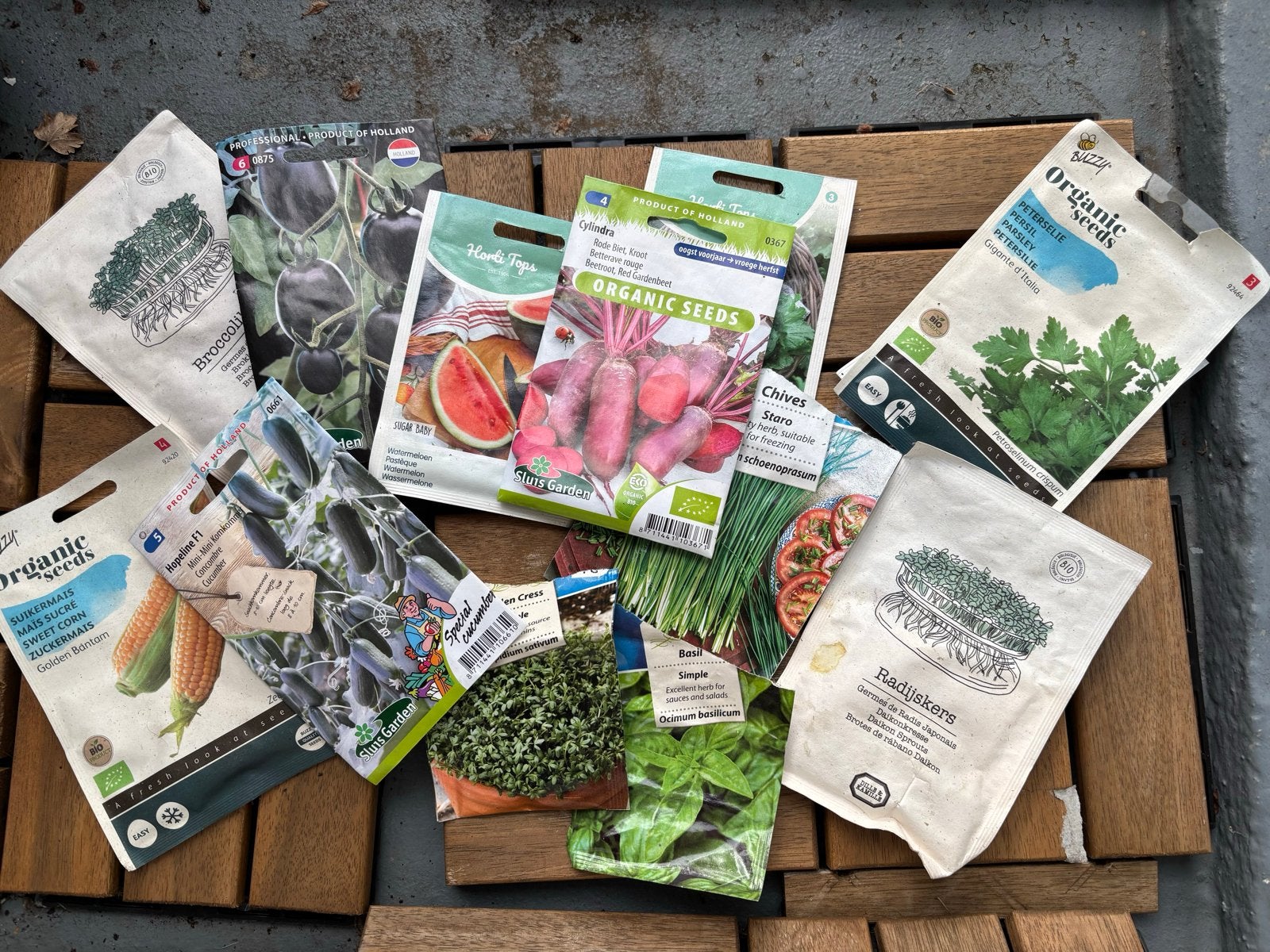 Diverse Zadenpakket voor Moestuin en Tuin, Ophalen, Voorjaar, Volle zon, Zaad