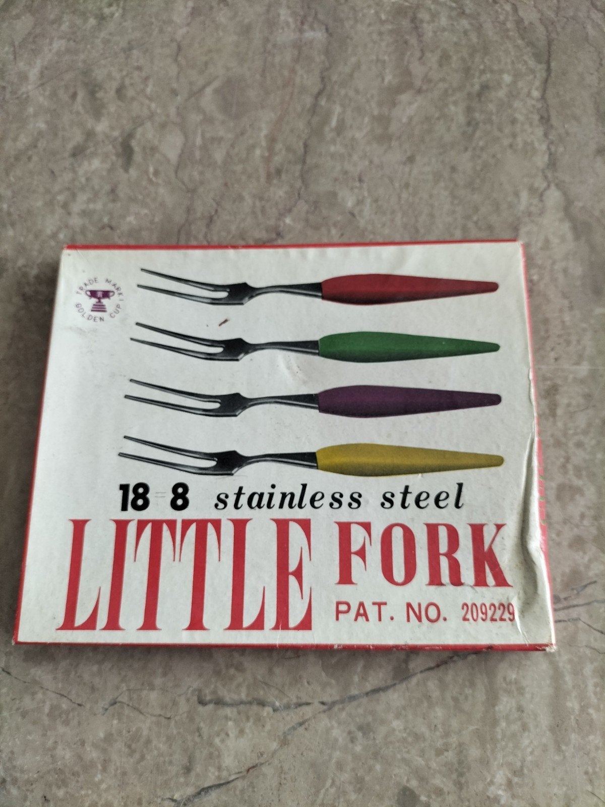 Vintage 18/8 RVS 'Little Fork' set - 12 stuks, Ophalen of Verzenden