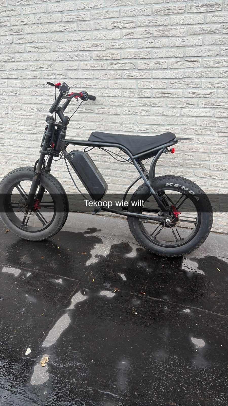 Custom fatbike in goeie staat, 59 cm of meer, Ophalen of Verzenden, Zo goed als nieuw, Overige merken