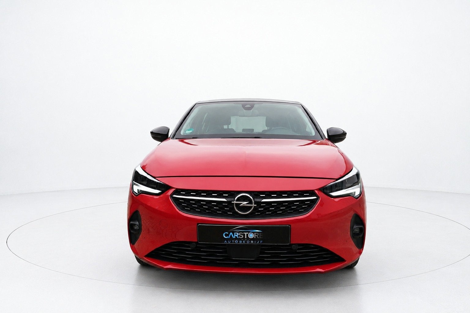 Opel Corsa 1.2 GS Line AUTOMAAT 360 CAMERA KEYLESS NAP, Auto's, Gebruikt, 3 cilinders, Hatchback, Rood