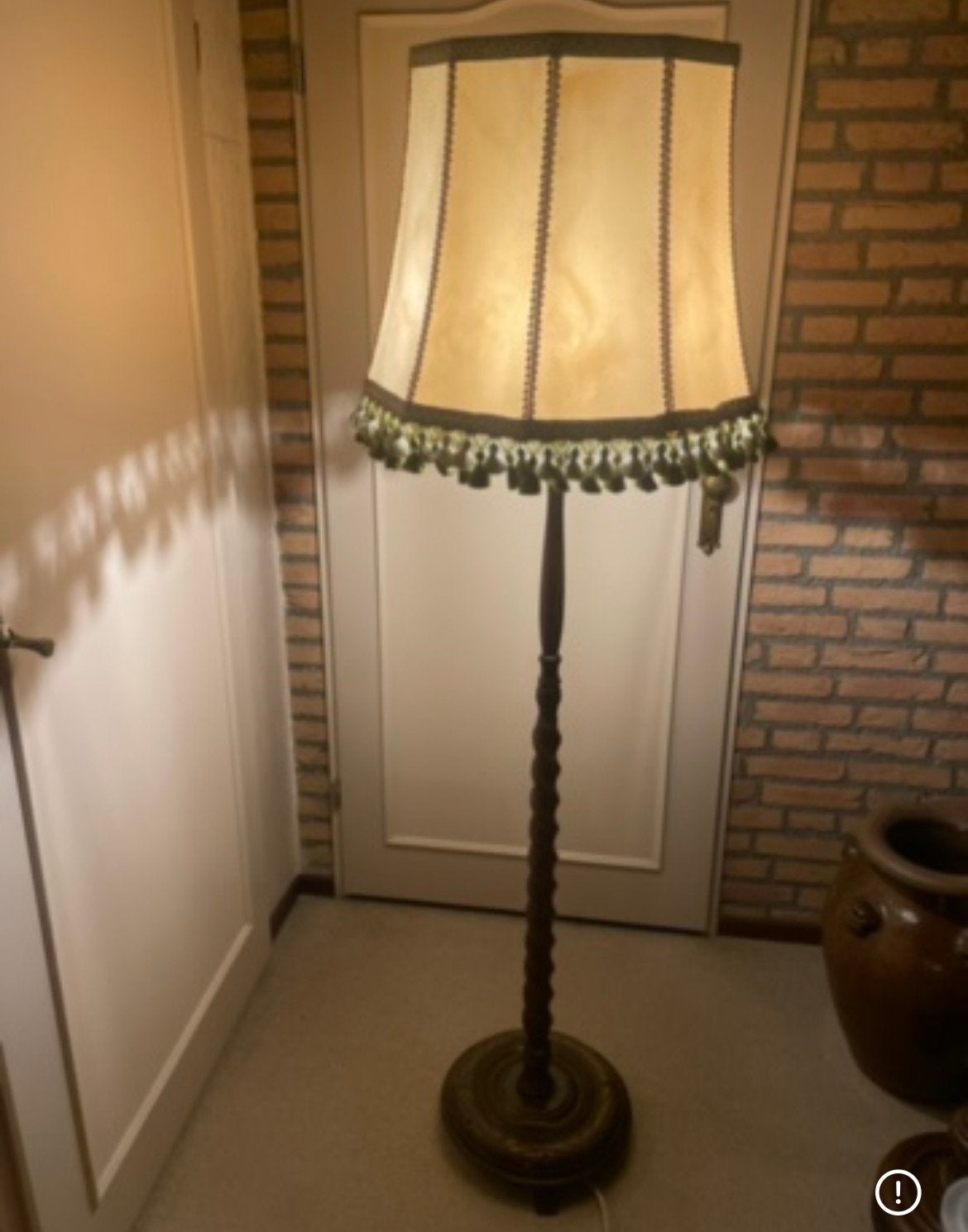 Vintage staande lampen, vloerlampen, franjes, boudoir granny, Ophalen, Gebruikt, 150 tot 200 cm