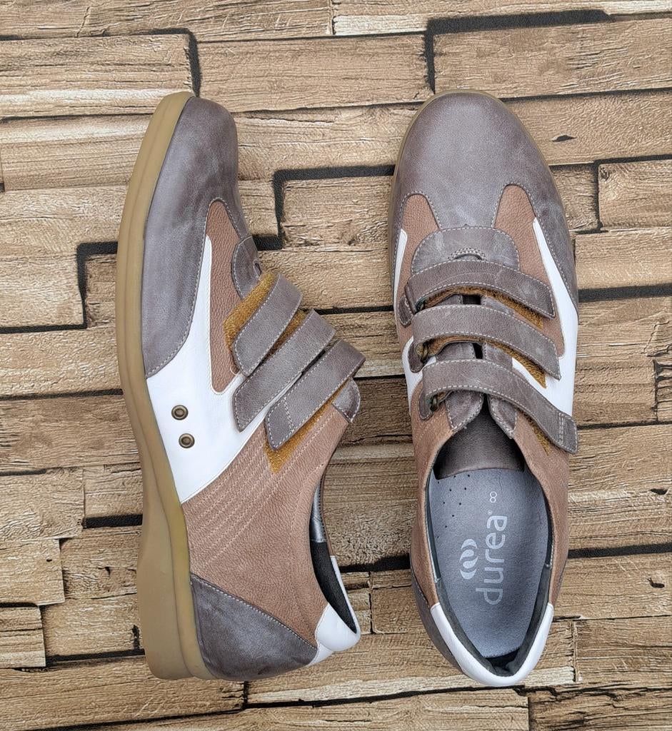 Durea- nieuwe leren sneakers, 41 2/3, Kleding | Dames, Schoenen, Durea, Overige kleuren, Verzenden, Nieuw