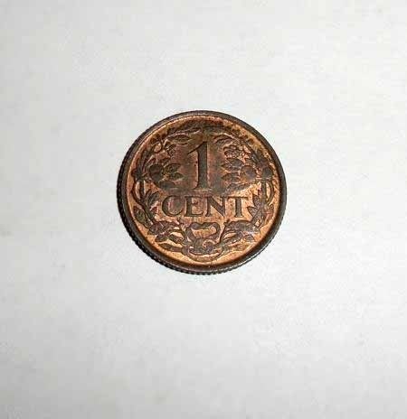 Munt 1 Cent Nederland 1941, Verzenden, Koningin Wilhelmina, Overige waardes, Losse munt