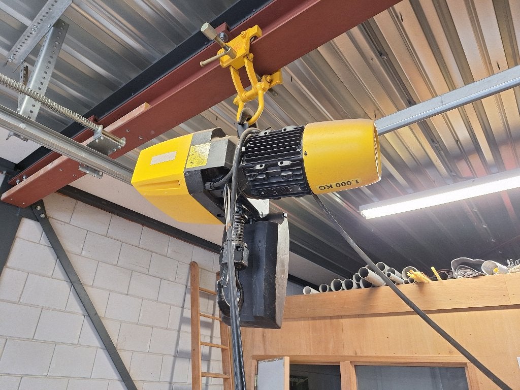 electrische lieren, gereedschapkruiwagen, ladder, Ophalen, Gebruikt