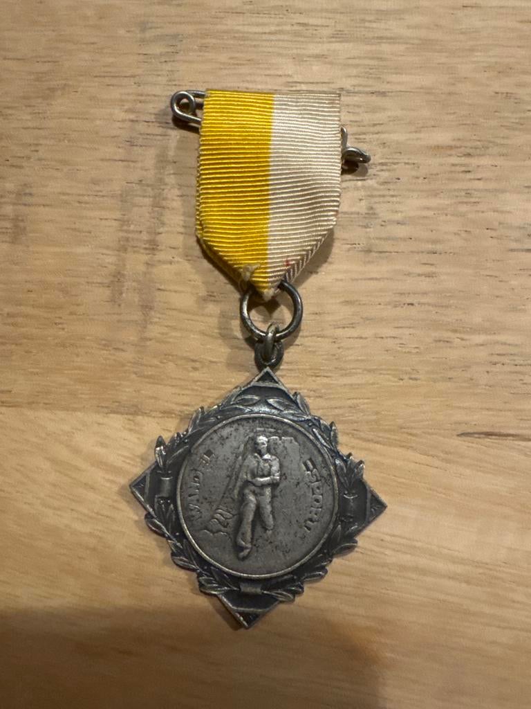 Historische Medaille Oranje Wit Dordrecht 1936, Ophalen of Verzenden, Zilver, Nederland