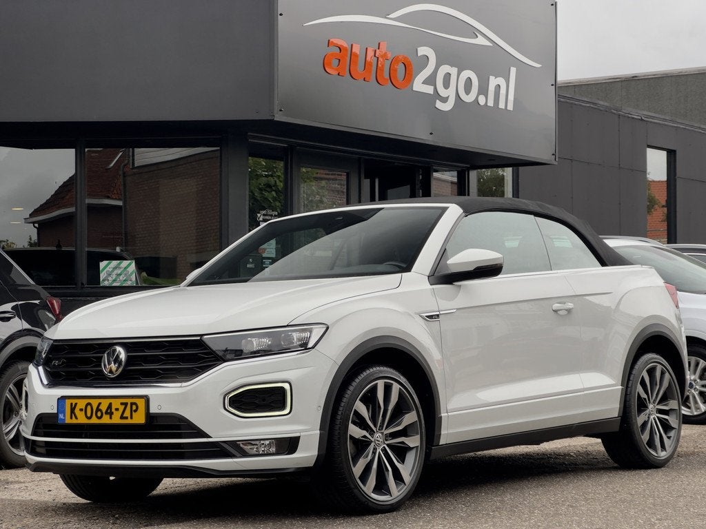 Volkswagen T-Roc Cabrio 1.5 TSI AUT7 R-LINE 65D.KM LEDER NAV, 15 km/l, Euro 6, 4 cilinders, Wit
