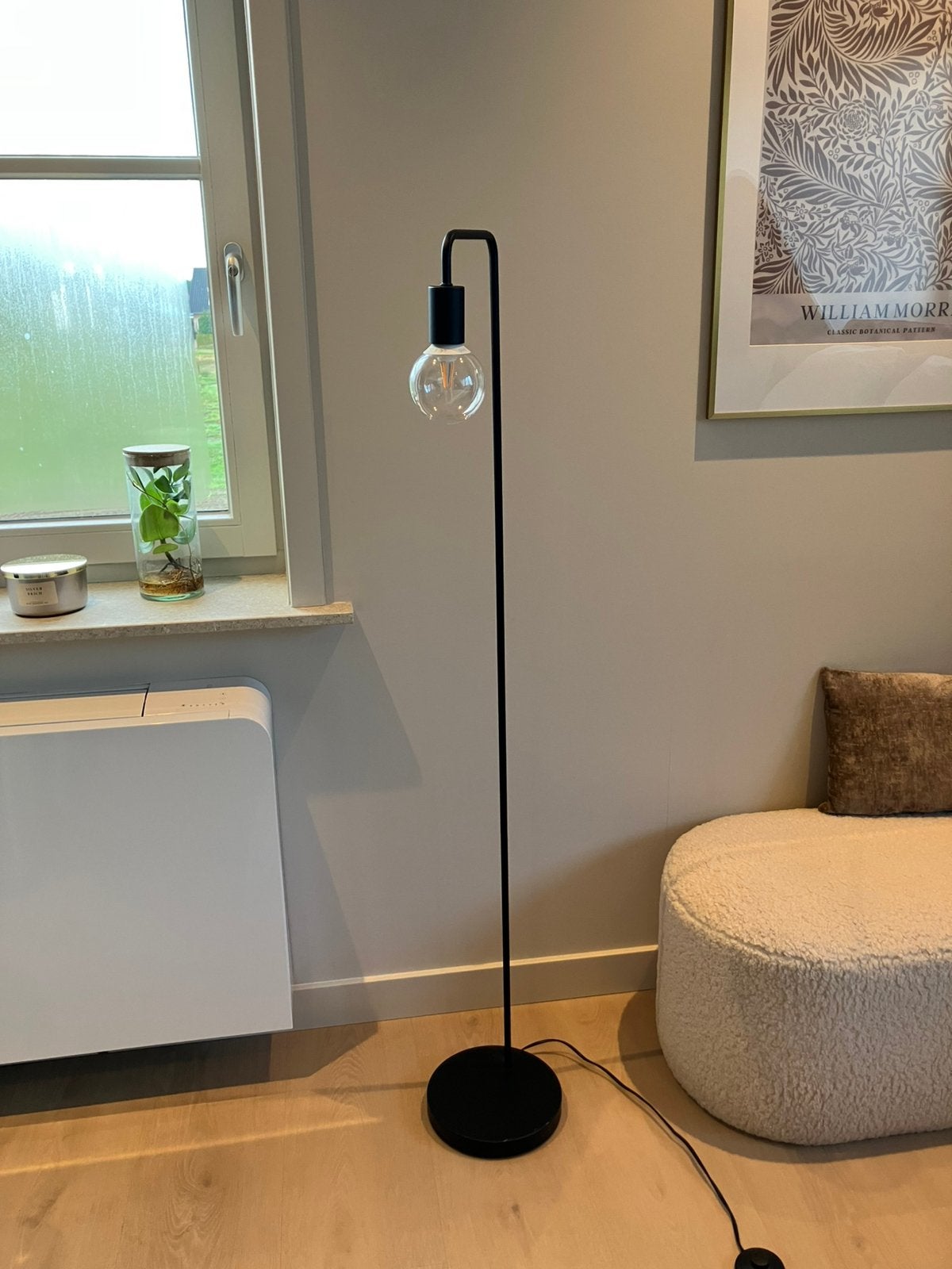 Kwantum vloerlamp Daphne zwart, Ophalen, Gebruikt, 100 tot 150 cm, E27 (groot)