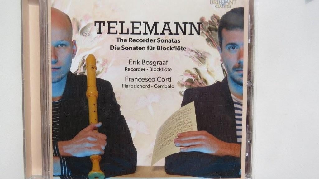 Cd: Telemann, The recorder Sonatas, Erik Bosgraaf, Francesco, Ophalen of Verzenden, Classicisme, Zo goed als nieuw, Kamermuziek