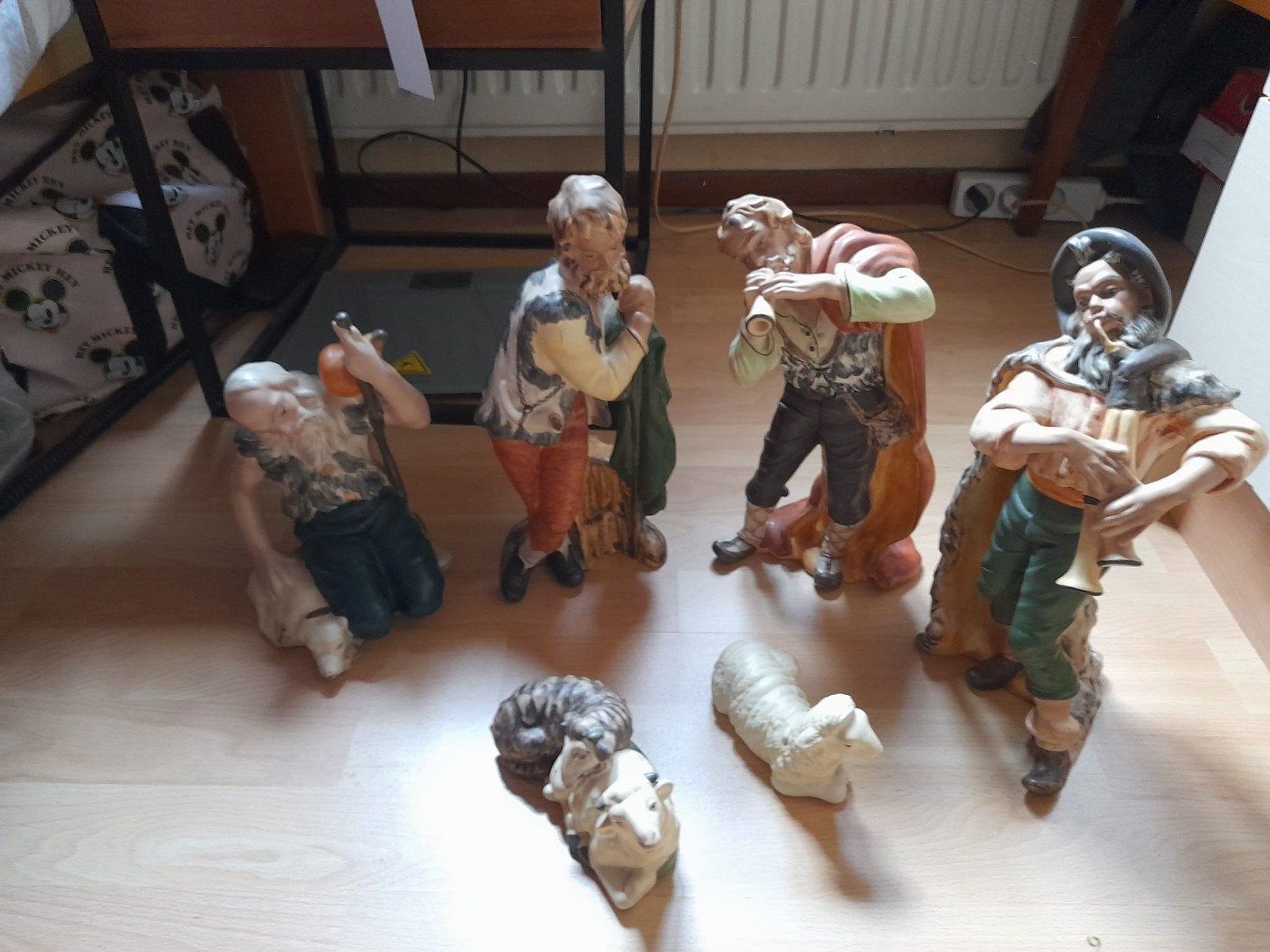 Antieke Kerststal Groep - Grote Porseleinen Beelden, Ophalen