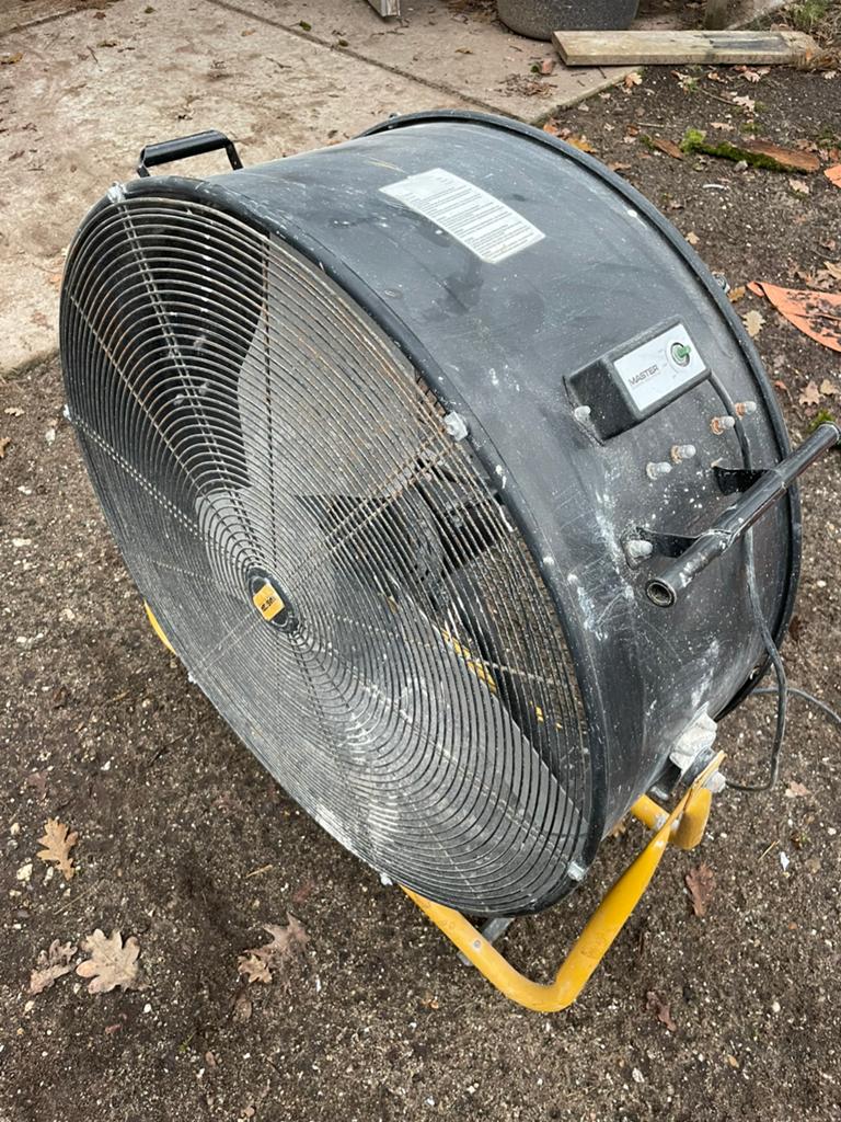 Ventilator 230volt Master, Ophalen, Zo goed als nieuw, Minder dan 50 watt