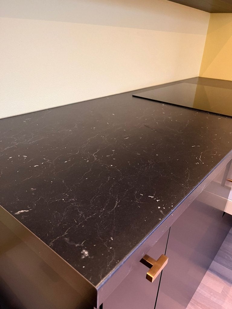 keuken, Huis en Inrichting, Ophalen, Zwart, Enkelwandige keuken, Zo goed als nieuw