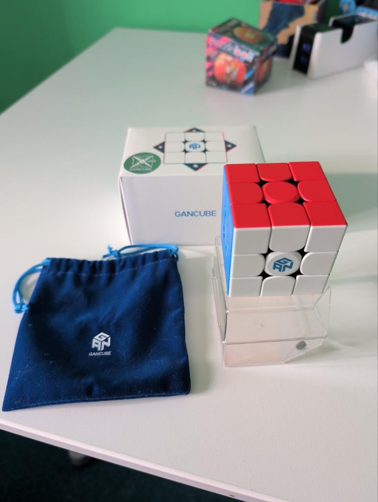 GAN 356 RS Speed Cube - 3x3 Magische Puzzel, Hobby en Vrije tijd, Denksport en Puzzels, Ophalen of Verzenden, Zo goed als nieuw