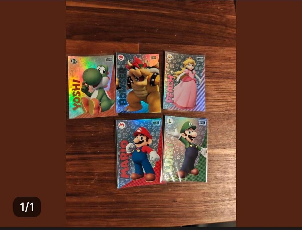 Super Mario limited edition cards, Tickets en Kaartjes, Overige Tickets en Kaartjes, Eén persoon