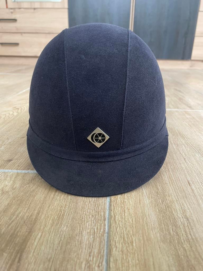 Cap Charles owen blauw maat 56, Dieren en Toebehoren, Paardrijkleding, Ophalen of Verzenden, Gebruikt, Springen, Dames