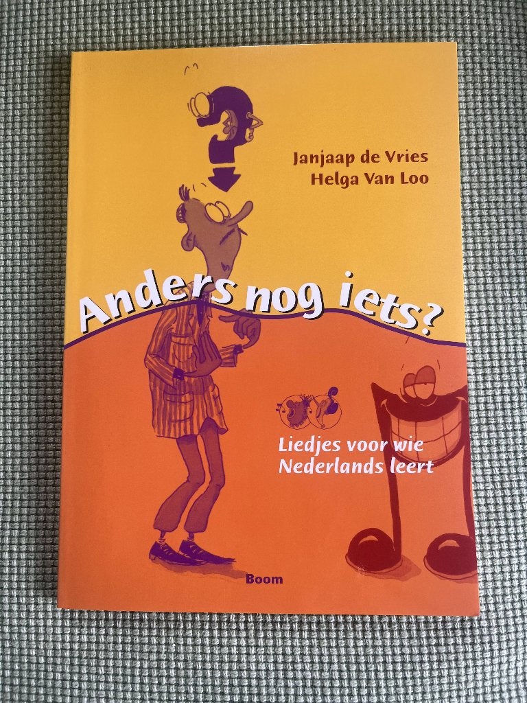 Anders nog iets?, Liedjes voor wie Nederlands leert, Jan Jaap de Vries en Helga van Doorn, uitg. Boom, Niet van toepassing, Ophalen of Verzenden