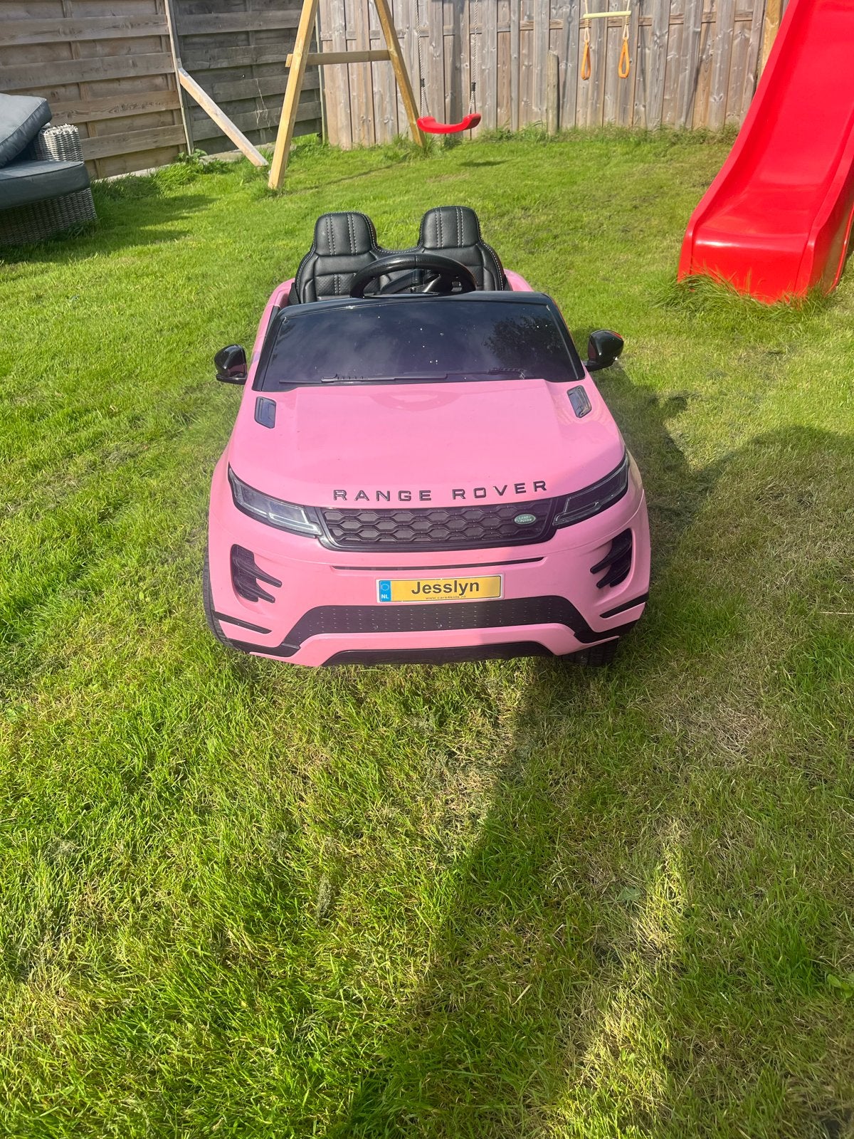 Roze Range Rover elektrische kinderauto (afstandsbediening d, Ophalen, Gebruikt