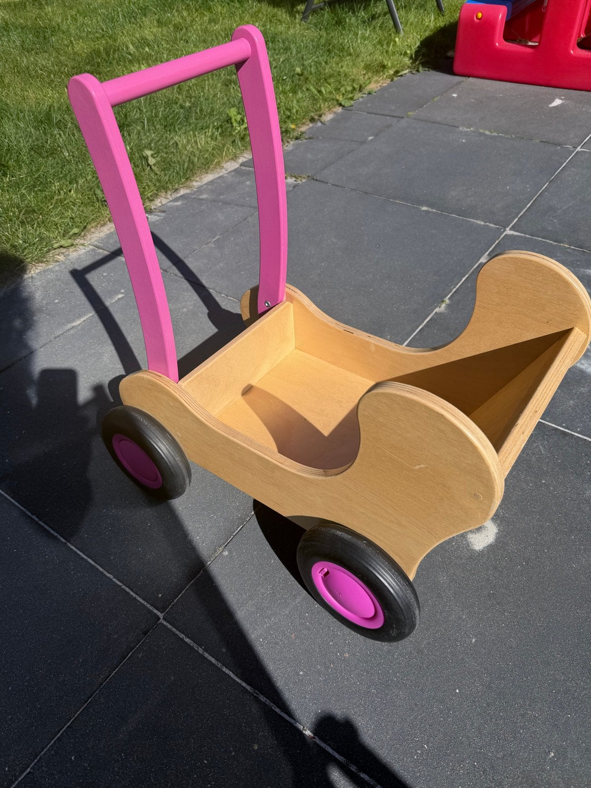 Houten Van Dijk loopwagen, Ophalen, Zo goed als nieuw, Meisje