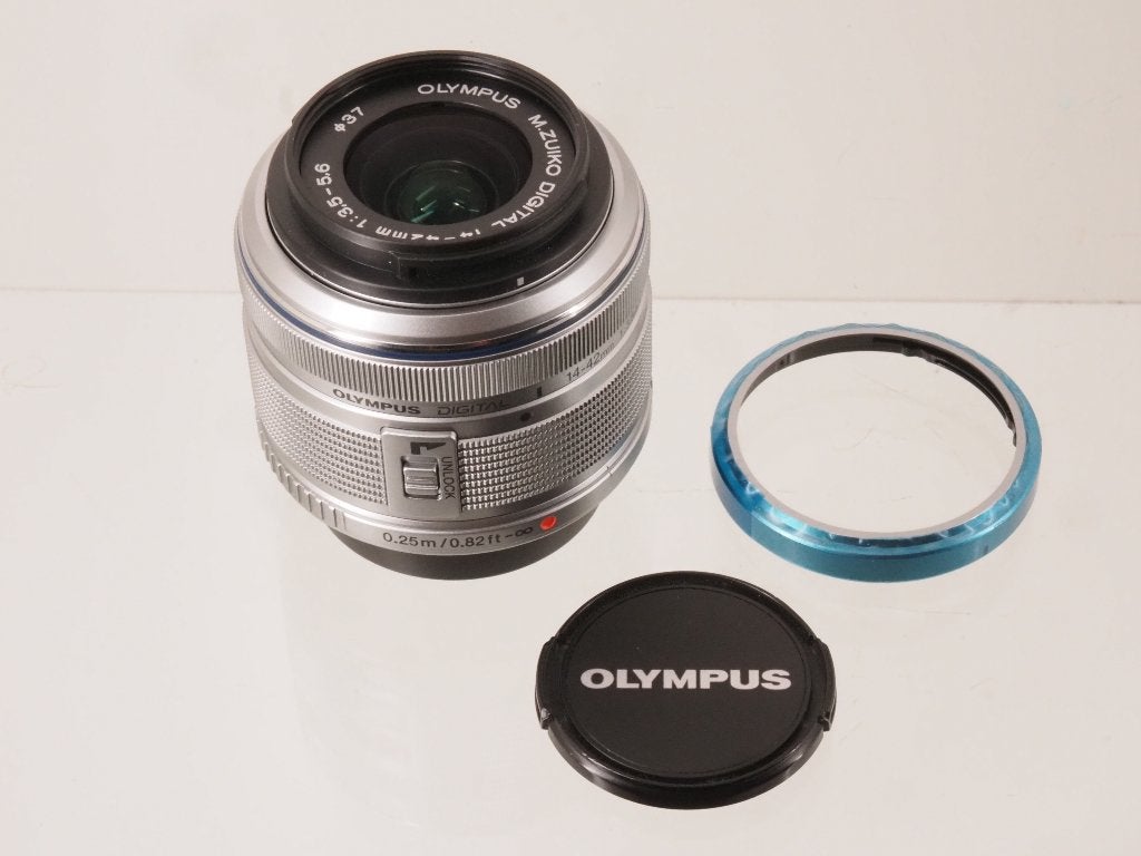 OM-System Olympus 14-42mm II R MSC mft zilver, Gebruikt, Micro Four Thirds, Olympus, Ophalen of Verzenden