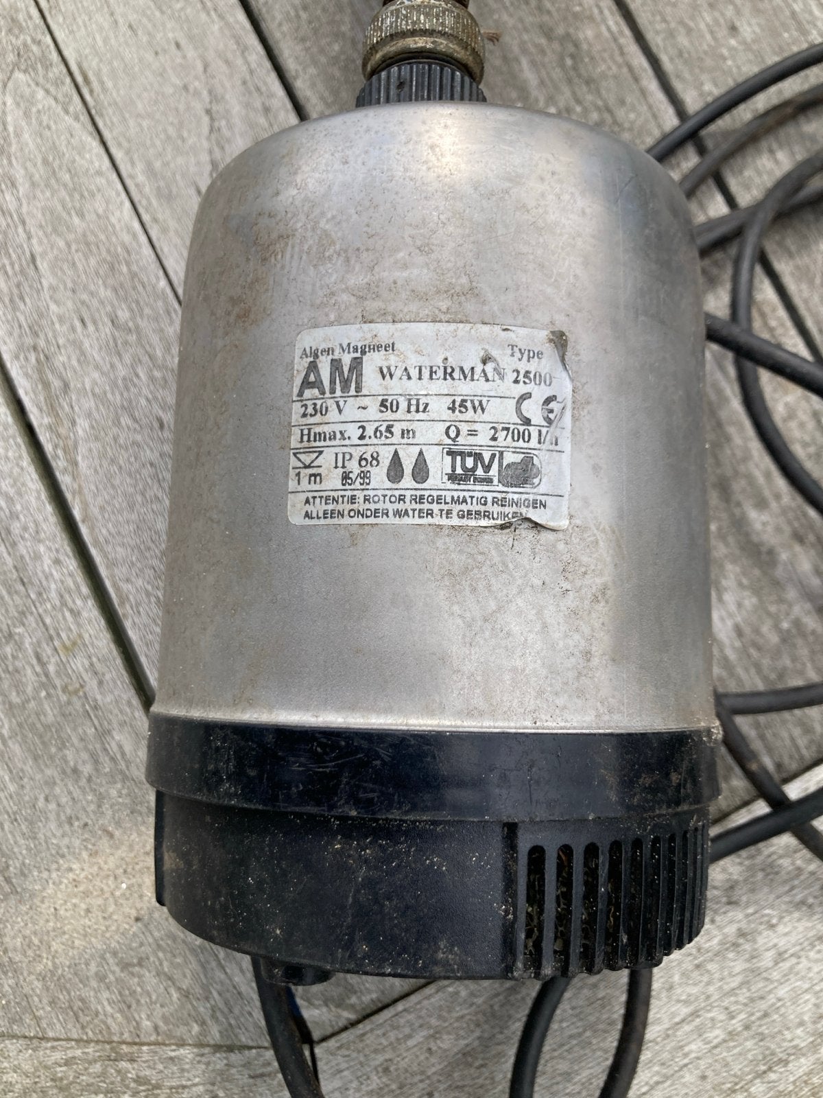 AM Waterman 2500 Dompelpomp - Gebruikt, Tuin en Terras, Ophalen of Verzenden, Gebruikt, Elektrisch, Dompelpomp