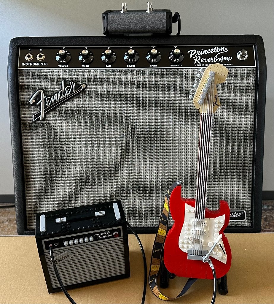 Lego ideas 21329 Fender Stratocaster en Princeton versterker, Kinderen en Baby's, Speelgoed | Duplo en Lego, Ophalen, Lego, Complete set