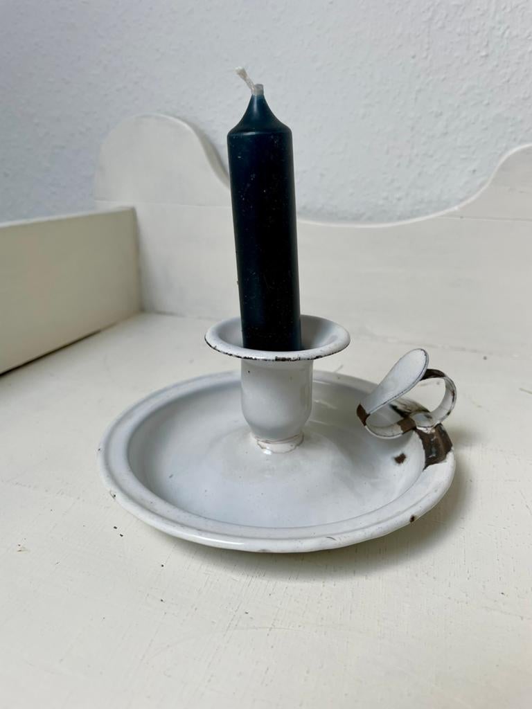 Witte, emaille blaker, brocante, Ophalen of Verzenden, Overige materialen