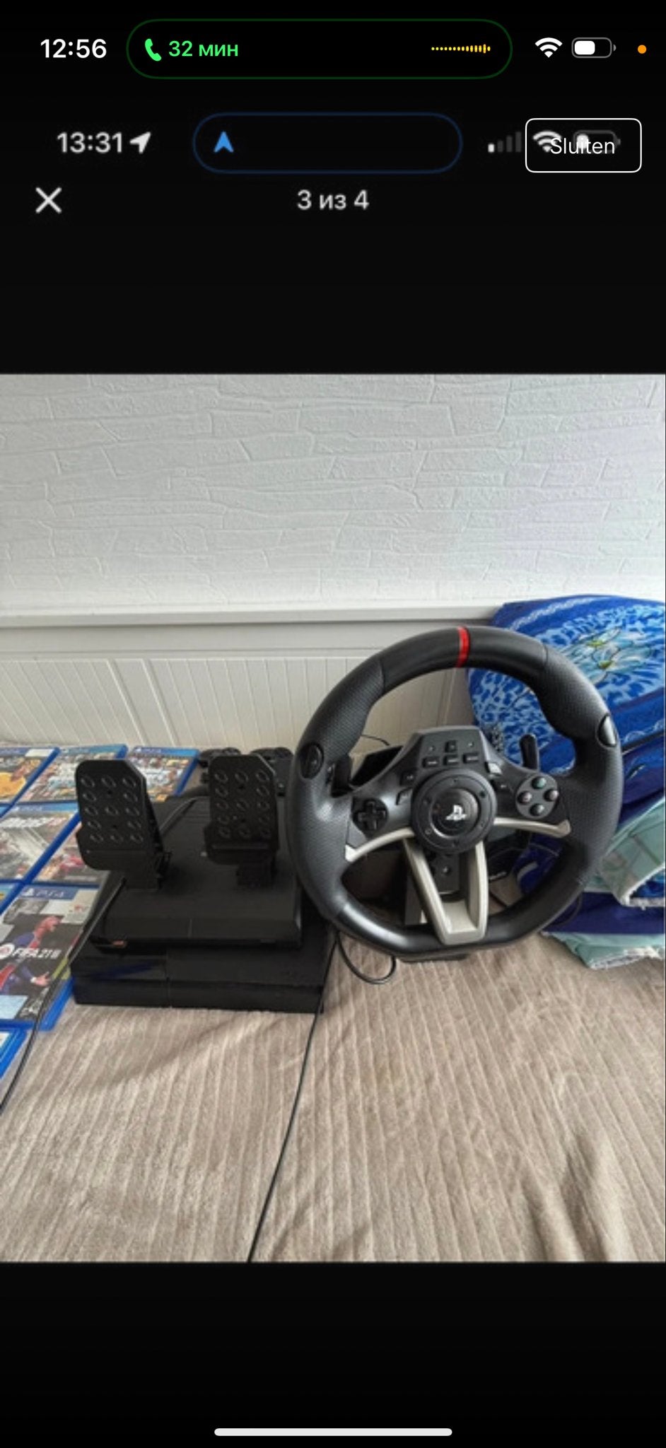 PS4 met racestuur en pedalen, Ophalen of Verzenden, Zonder controller, Original, 500 GB